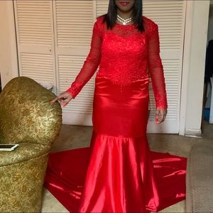Red prom dress